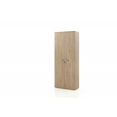 Armoire ARGO L90 H222 P42 cm haute 2 portes Chêne naturel