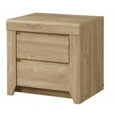 Chevet NAPOLI 2 Tiroirs chêne ivoire