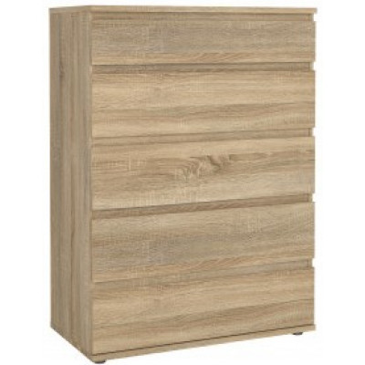 Commode NOVA chêne 5 tiroirs