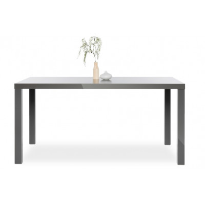 Table de salle à manger PRIMO gris brillant