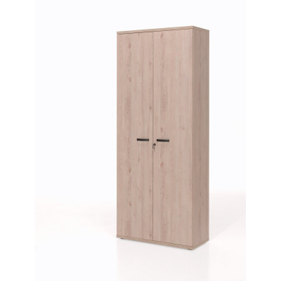 Armoire JANEIRO L90 H216 P40 cm Haute 2 portes Chêne Humus