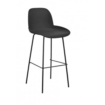 Tabouret de bar ROMANE noir