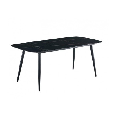 Ensemble Table SINTRA décor marbre NOIR
