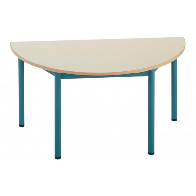 Table demi-ronde T0 T1 T2 T3 T4 - maternelle (demi-lune)