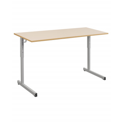 Gamme Gange réglable Table scolaire réglable 130 x 50 - T3 à T6