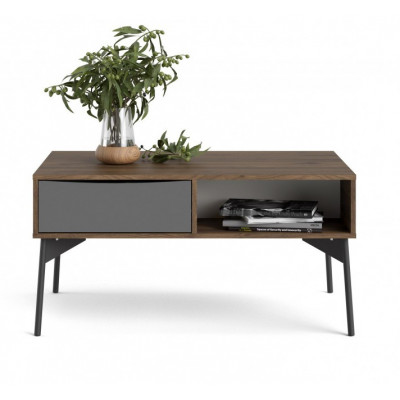 Table basse FUR noyer et gris