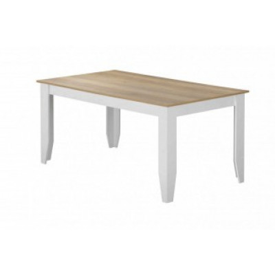 Table July chêne doré et blanc