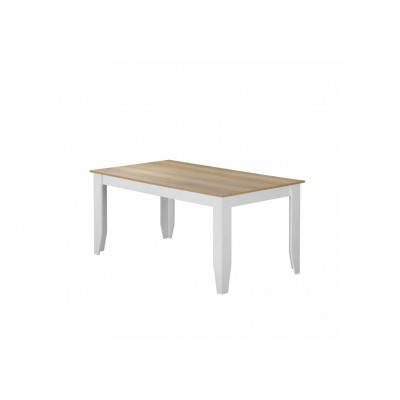 Table July chêne doré et blanc