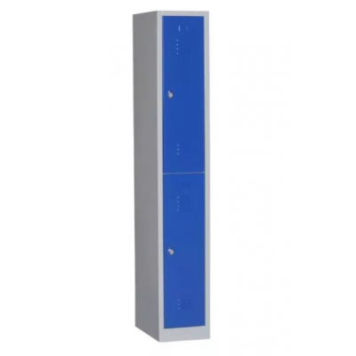 Vestiaire L40 H185 P50 cm multi cases mono bloc 2 cases avec séparations