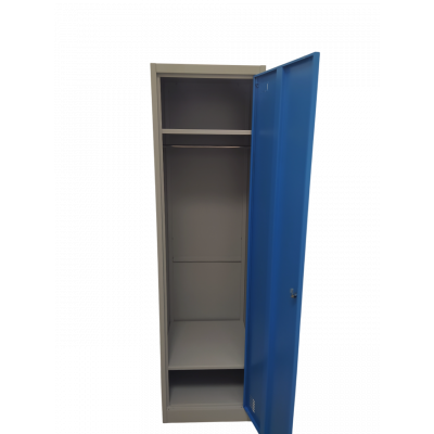 Vestiaire 1 porte L50 P50 H185 cm gris/bleu clair VS-1P