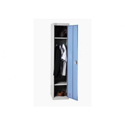 Vestiaire métallique L40 H185 P50 cm 1 porte gris/bleu (VS-1PJ)