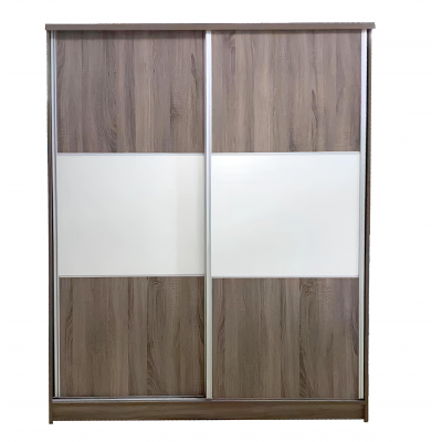 Armoire 2 portes coulissantes WENDY chêne Sonoma